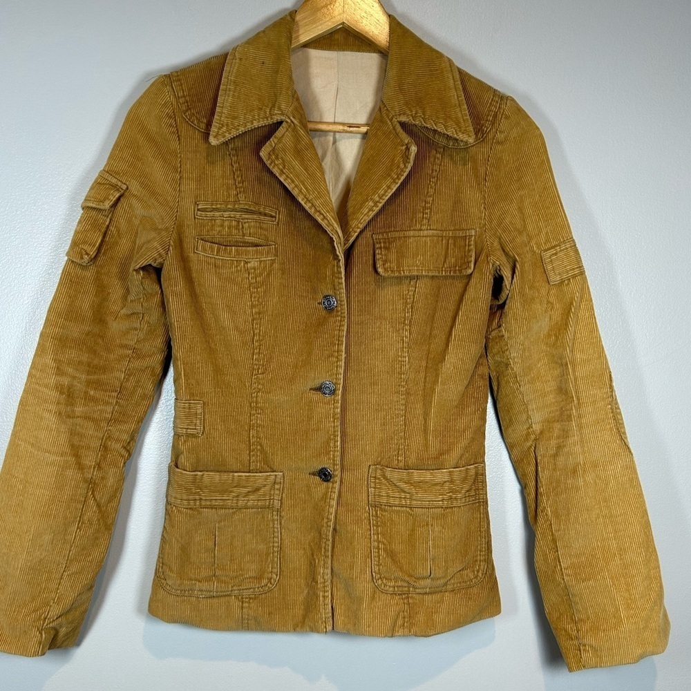 Vintage Women's Tan Corduroy Jacket
